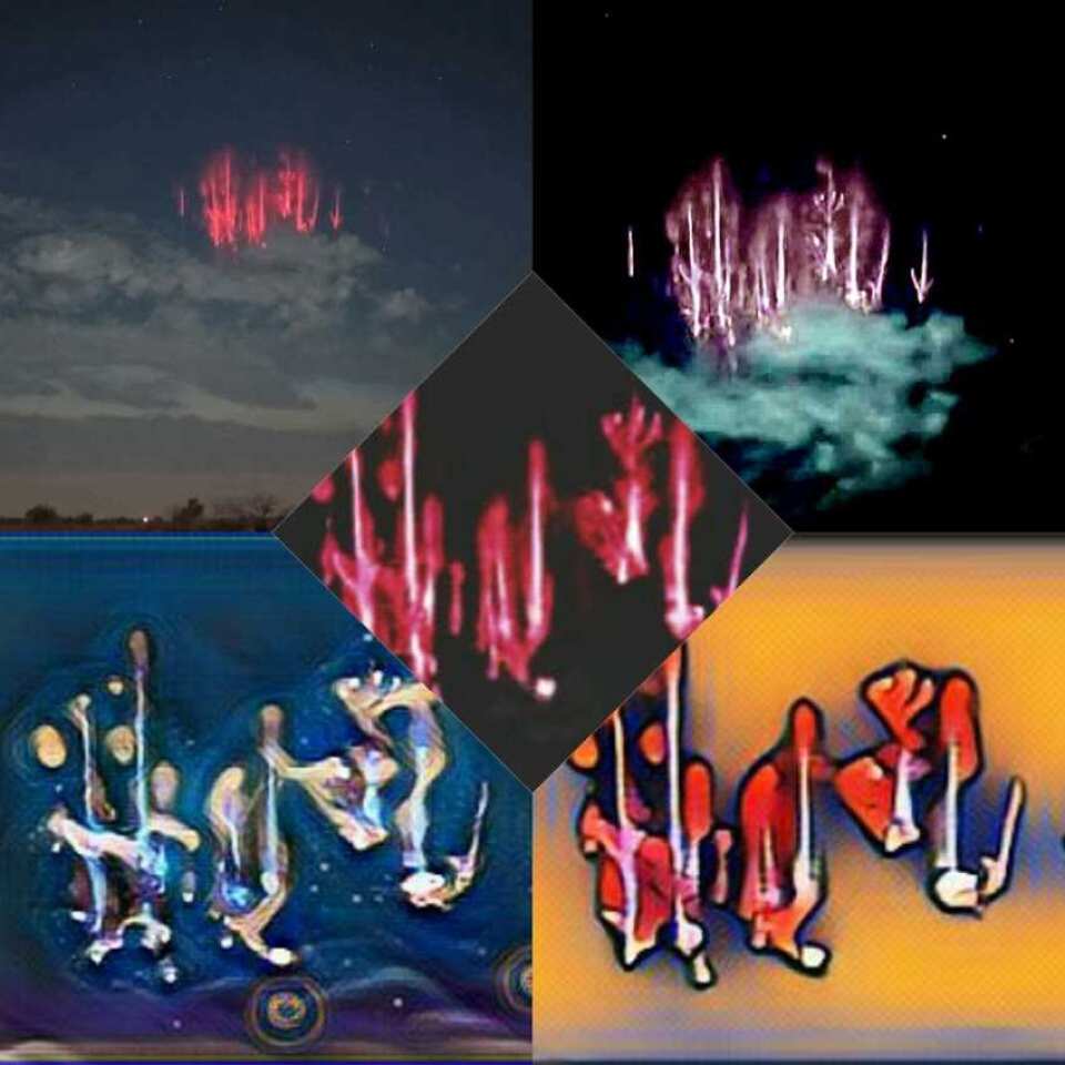Runic letters found in sprites, high altitude plasma discharge