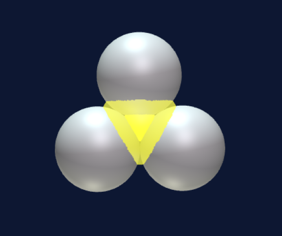 Helium-3 as densely packed structure 